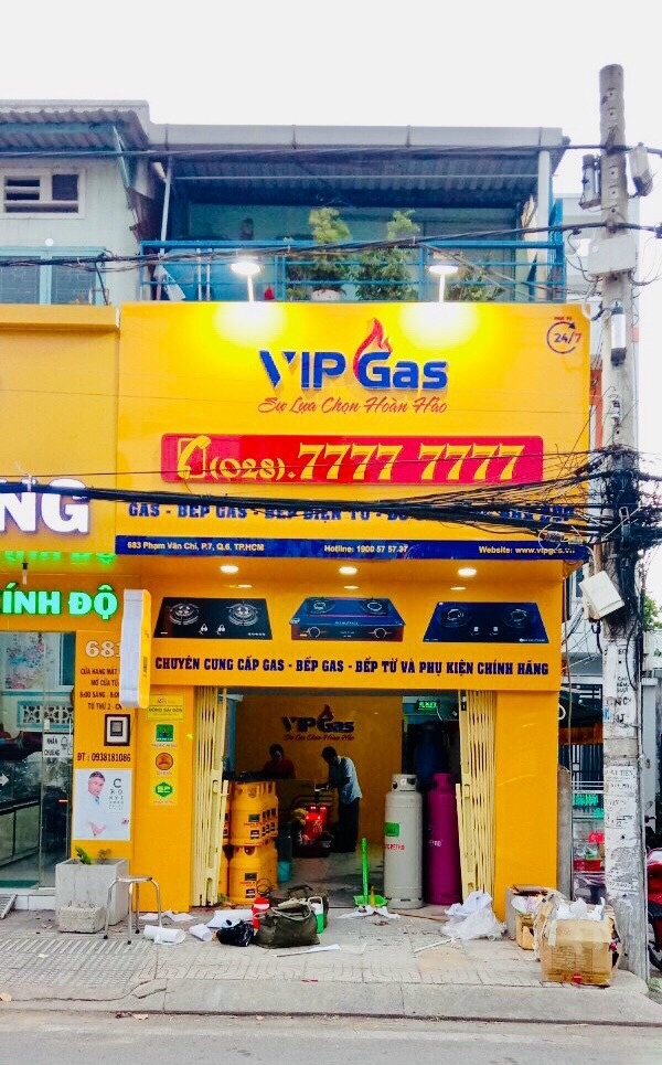 Thi công bảng hiệu cửa hàng gas tại Đại Phước AD